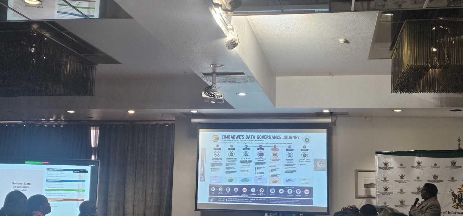 Zimbabwe's data governance journey presented during the country peer exchange.